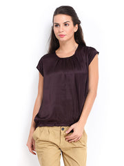 DressBerry Women Dark Burgundy Top