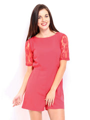 DressBerry Women Pink Romper Berry Playsuit