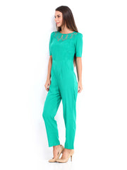 DressBerry Women Green 70s Berry Jumpsuit