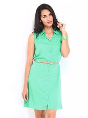 DressBerry Green Collar Berry Dress