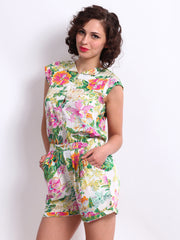 Dressberry Women Multi-Coloured Romper Berry Playsuit