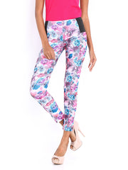 DressBerry Women Multicoloured Floral Print Jeggings