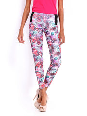 DressBerry Women Multicoloured Floral Print Jeggings