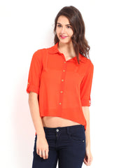 DressBerry Women Orange Shirt