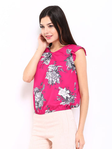 DressBerry Women Pink Printed Top