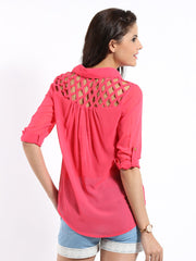 DressBerry Women Pink Shirt