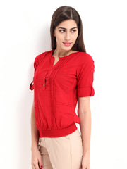 DressBerry Women Red Top