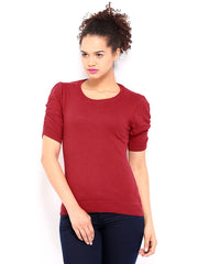 DressBerry Women Red Sweater
