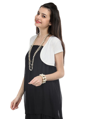 DressBerry Women White Shrug