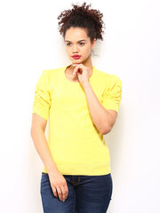 DressBerry Women Yellow Sweater