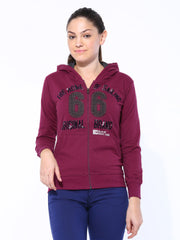 Duke Men Magenta Hooded Sweatshirt