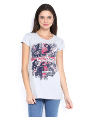 Duke Women Grey Printed Top
