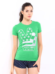 Duke Women Green Printed Top