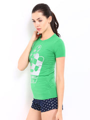 Duke Women Green Printed Top