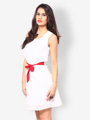 Eavan White A-line Dress