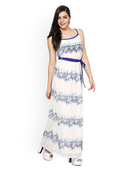 Eavan White Printed Maxi Dress