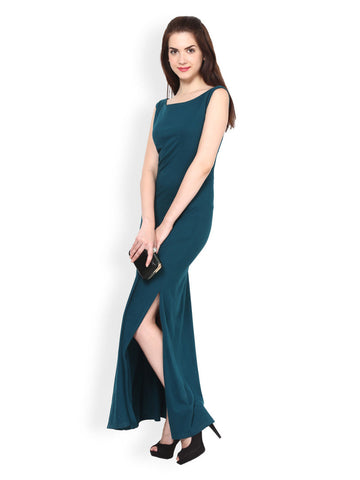 Eavan Teal Green Maxi Dress