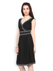 Eavan Black Fit &amp; Flare Dress