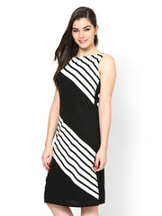 Eavan Black &amp; White Shift Dress