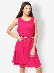 Eavan Fuchsia Fit &amp; Flare Dress