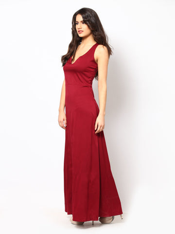 Eavan Red Maxi Dress