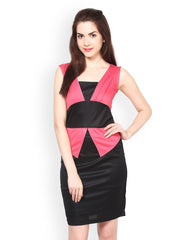 Eavan Pink &amp; Black Bodycon Dress