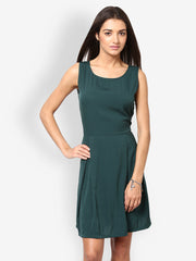 Eavan Green Polka Dot Print Dress