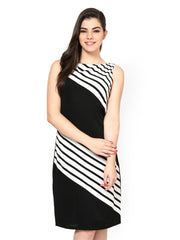 Eavan Black &amp; White Shift Dress