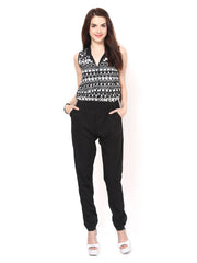 Eavan Women Black Printed Jumpsuit