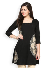 Eavan Women Black Kurta