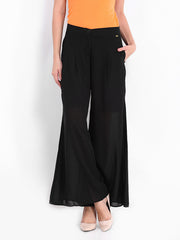 Elle Women Black Palazzo Pants