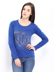 Elle Women Blue Essential Top
