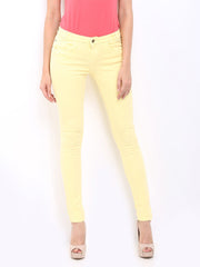 Elle Women Yellow Amelie Slim Fit Jeans