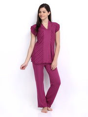 Enamor Women Purple Lounge Set TP40