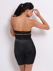 Enamor The Hourglass Collection Black Hi-Waist Thigh Shapewear TS04