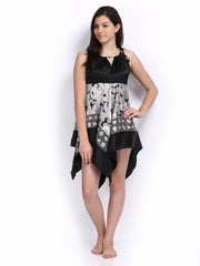 Enamor Black &amp; White Printed Nightdress SR05