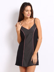 Enamor Women Black Nightdress LC 68