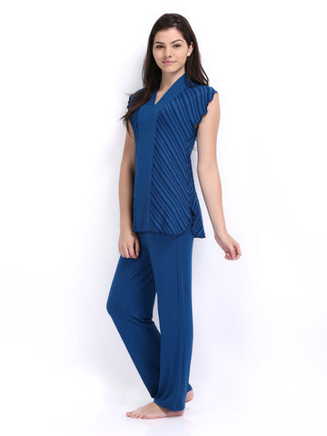 Enamor Women Blue Lounge Set TP40