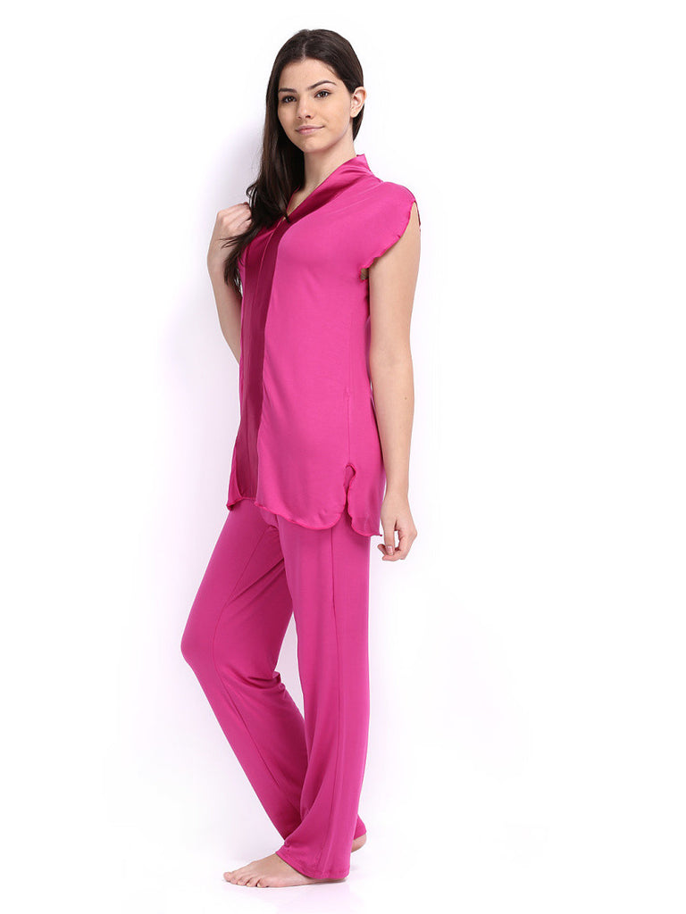 Enamor Women Pink Lounge Set TP54