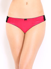 Enamor Women Pink &amp; Black Briefs LP82
