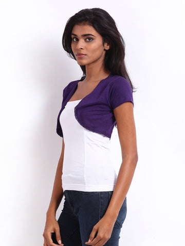 Espresso Purple Shrug