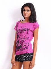 Espresso Women Pink Printed Top