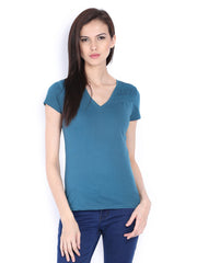 Espresso Women Teal Blue Top