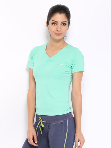 Fila Women Green T-shirt