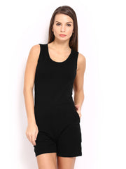 FabAlley Women Black Playsuit