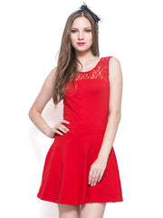 FabAlley Red Skater Dress