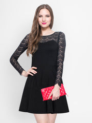 FabAlley Black Skater Dress