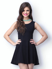 FabAlley Black Last Dance Skater Dress