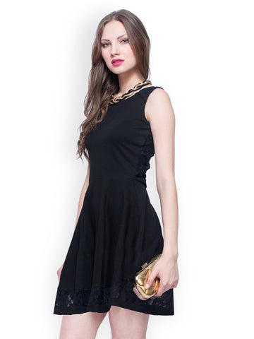 FabAlley Black Skater Dress