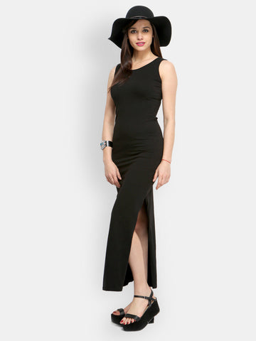 FabAlley Black Maxi Dress